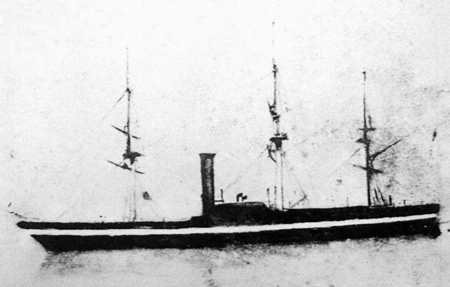 黒船・ポーハタン号の写真