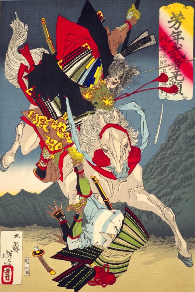 『相模次郎平将門』（1883年/明治16年）（『芳年武者无類』より、月岡芳年 画）の拡大画像
