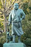 西郷隆盛 銅像（上野公園、高村光雲作　※犬は後藤貞行作））